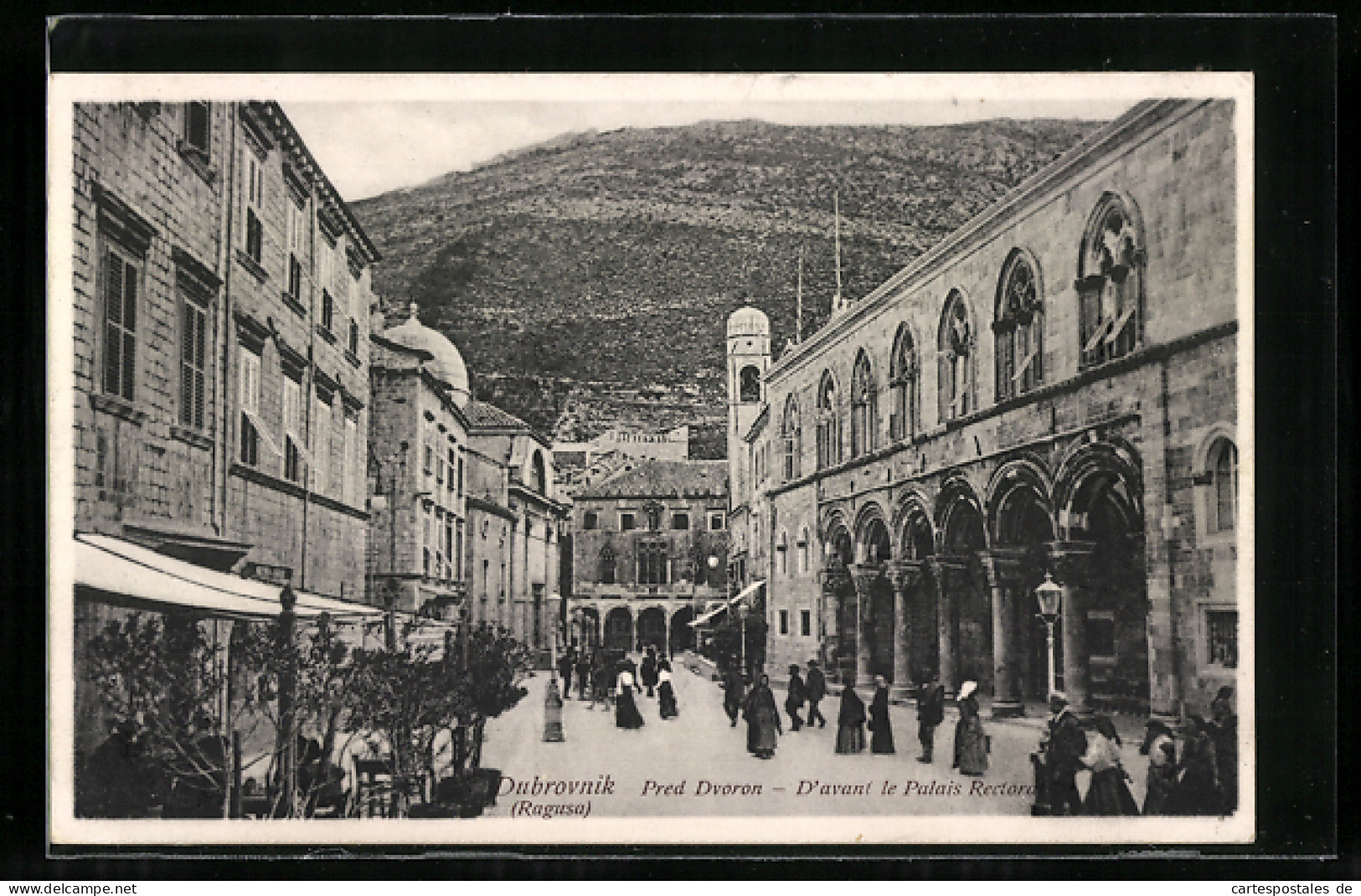 AK Dubrovnik, Pred Dvoron, D`avant Le Palais Rectoral  - Croatie