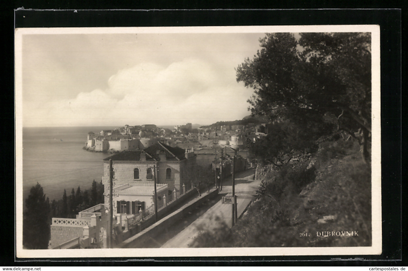 AK Dubrovnik, Panoramablick Auf Die Küste  - Croazia