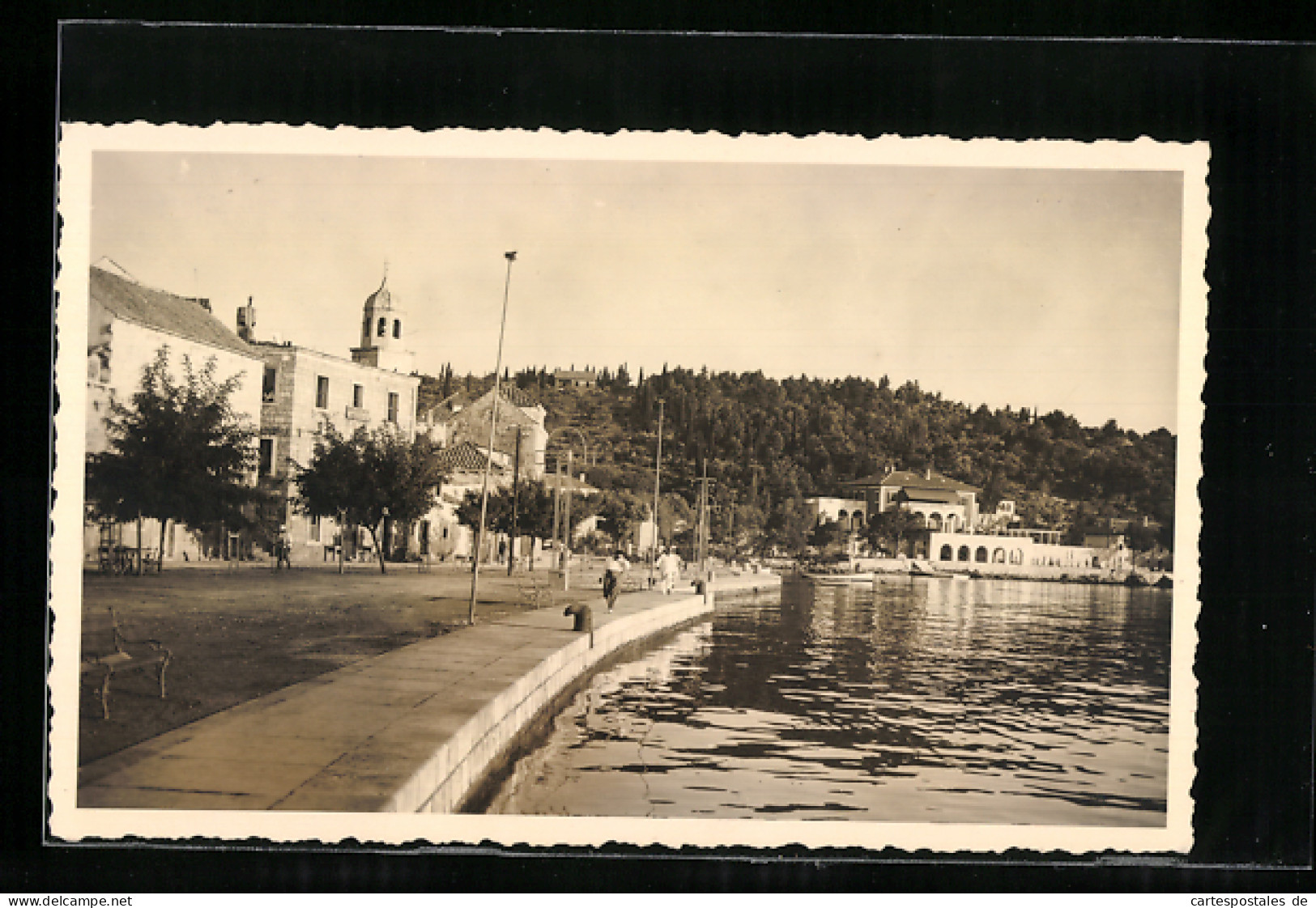 AK Cavtat, Uferpartie An Der Promenade  - Croatie