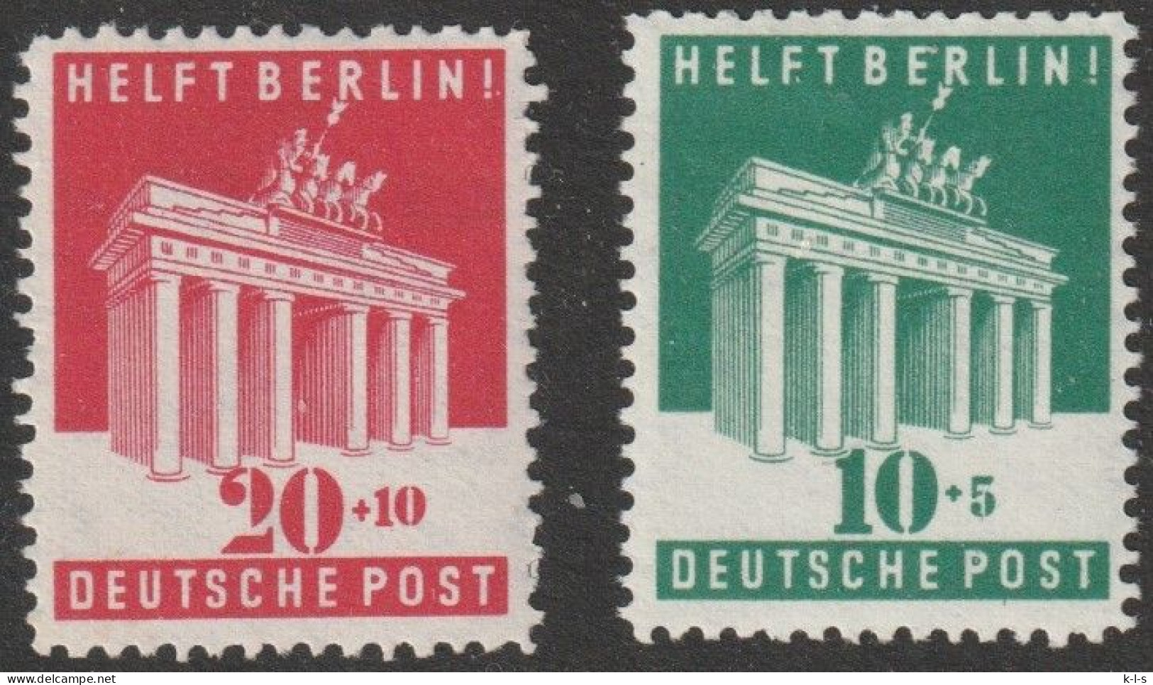 Bizone: 1948, Mi. Nr. 101-02, Berlin- Hilfe.  **/MNH - Ungebraucht