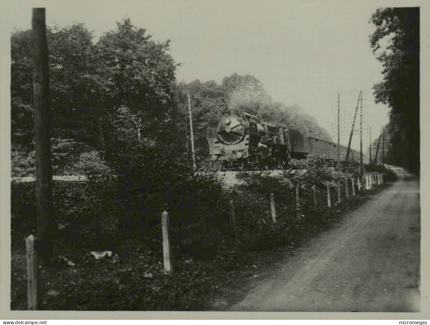 1934 - Rapide 180 Nord-Express - Machine 3-1289, Vers Km.36 - Photo 12 X 9 Cm. - Treni
