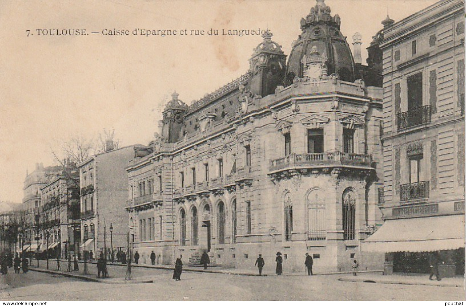 CE16 -(31) TOULOUSE  - CAISSE D ' EPARGNE ET RUE DU LANGUEDOC - MERCERIE -   2 SCANS - Toulouse