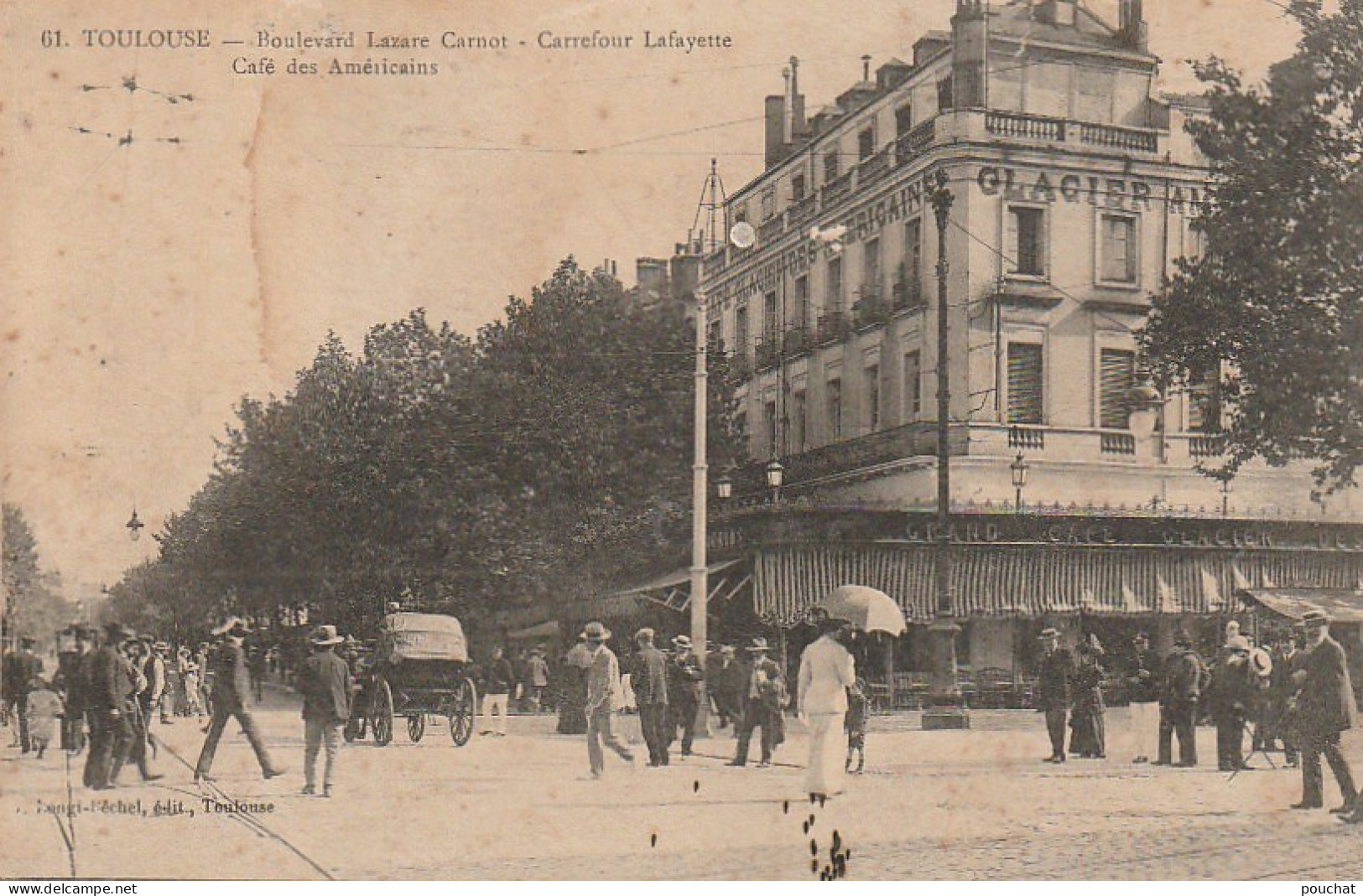 CE16 -(31) TOULOUSE - BOULEVARD CARNOT - CARREFOUR LAFAYETTE - CAFE DES AMERICAINS - ANIMATION -   2 SCANS - Toulouse