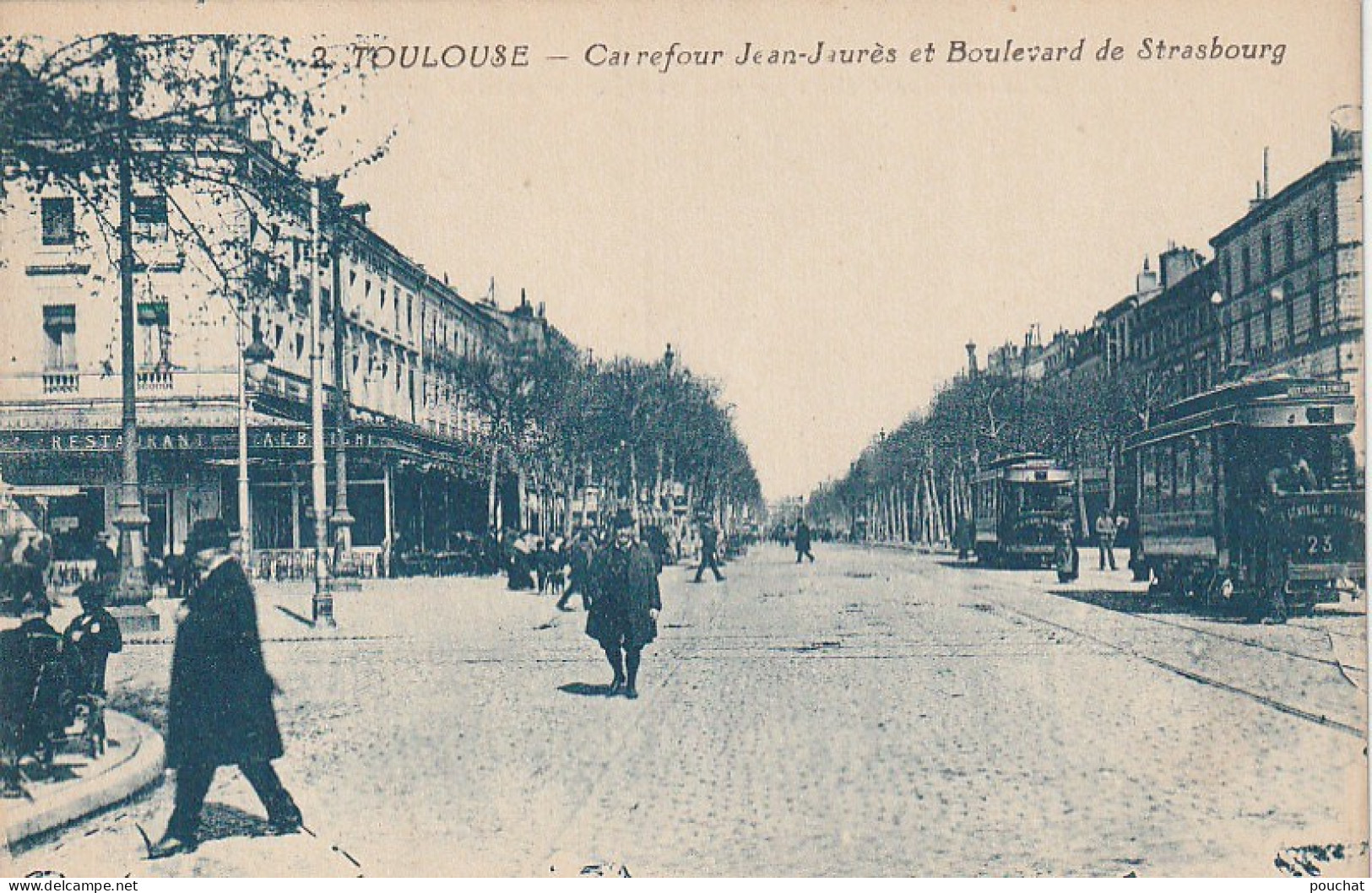 CE16 -(31) TOULOUSE - CARREFOUR JEAN JAURES ET BOULEVARD DE STRASBOURG  -  TRAMWAY    -  2 SCANS - Toulouse