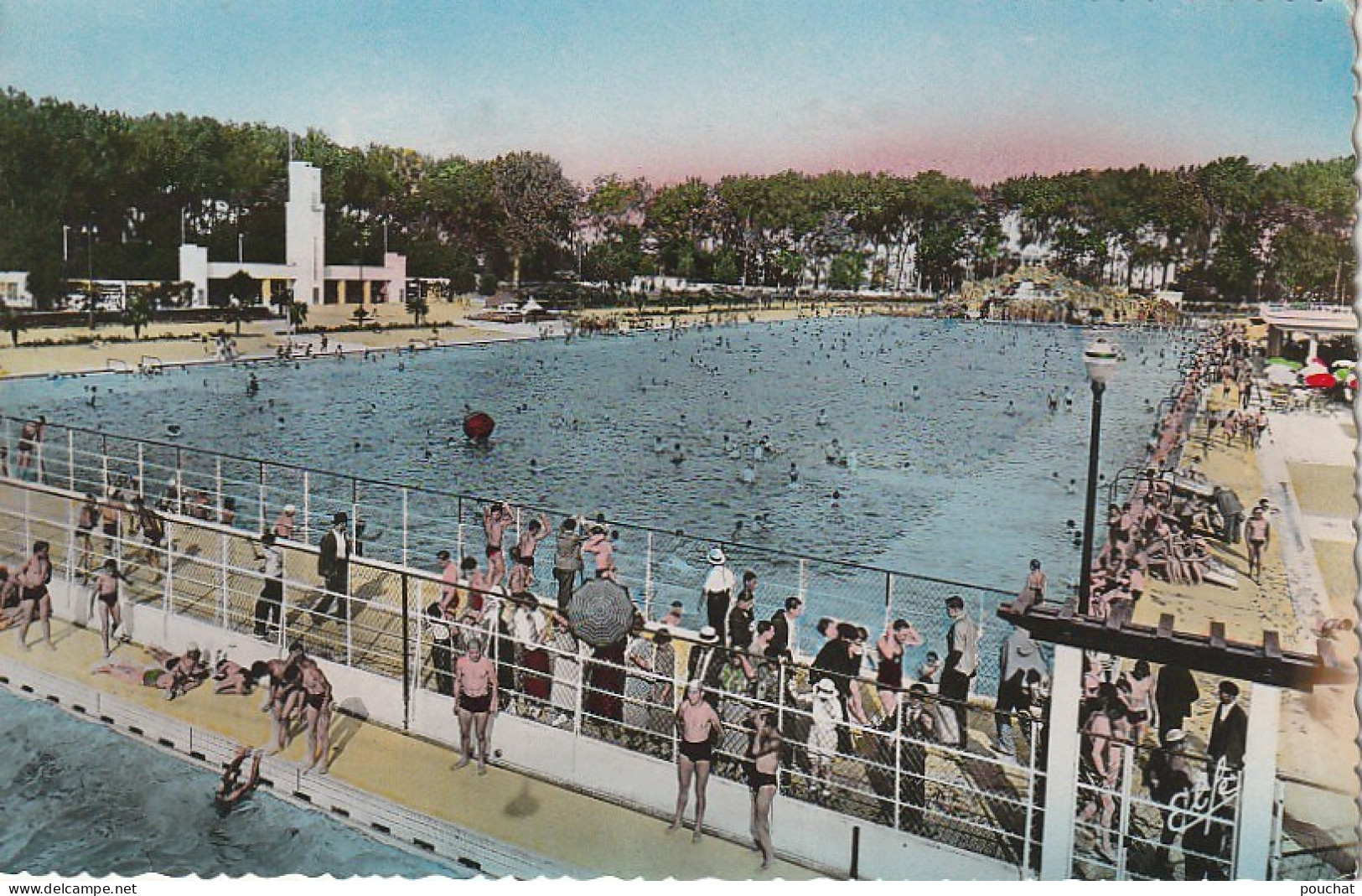 CE18 -(31) TOULOUSE  - PISCINE MUNICIPALE  - VUE SUR LE GRAND BASSIN  - ANIMATION -  2 SCANS - Toulouse