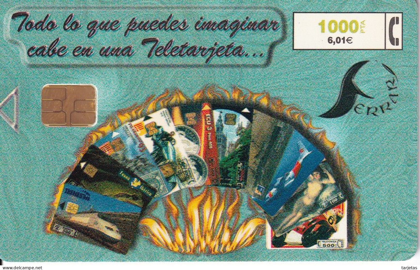 CP-154 TARJETA  ALBUM FERRARI DE FECHA 05/99 Y TIRADA 4500 - Herdenkingsreclame