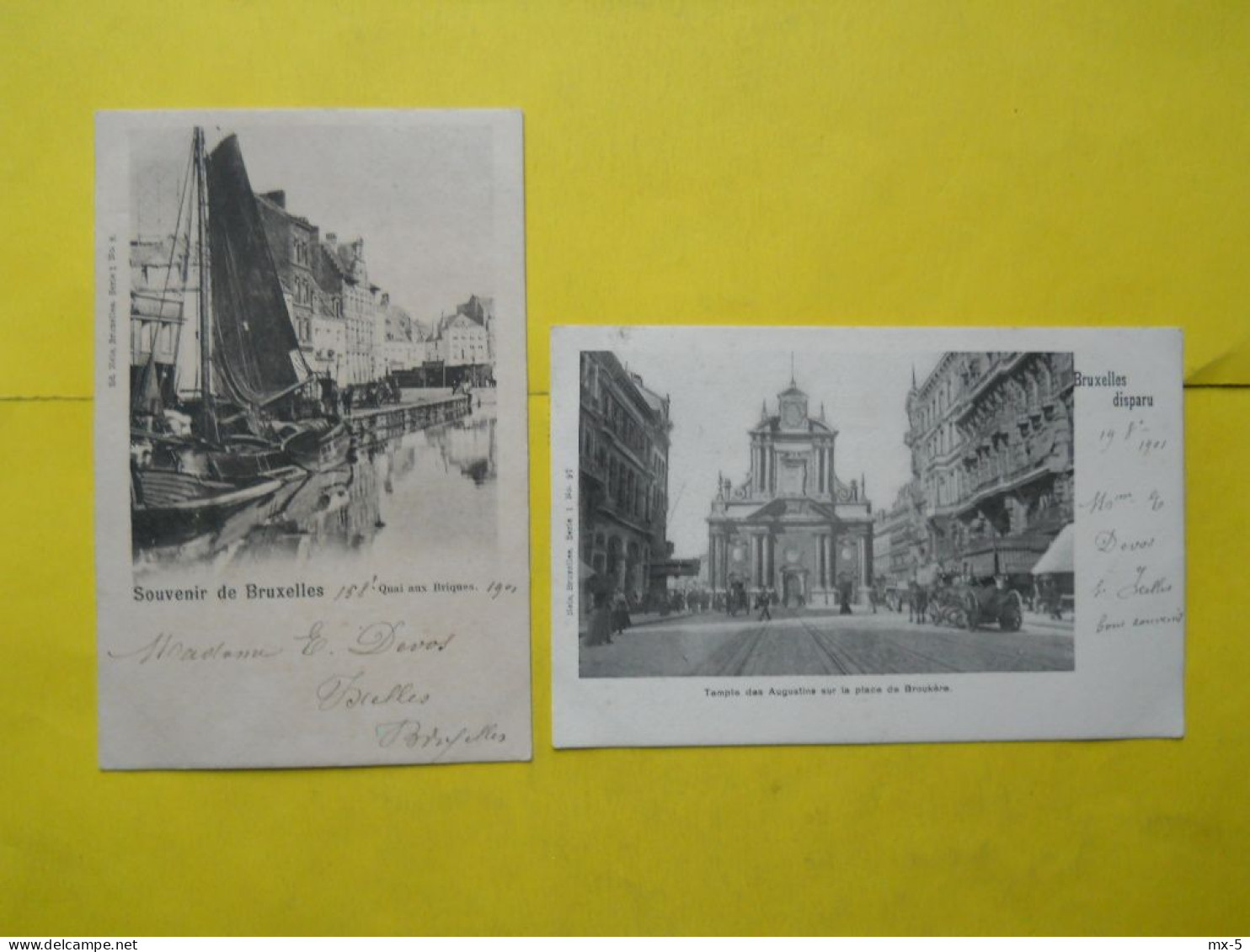 Bruxelles Disparu Et Quai Aux Briques En 1901 - Altri & Non Classificati