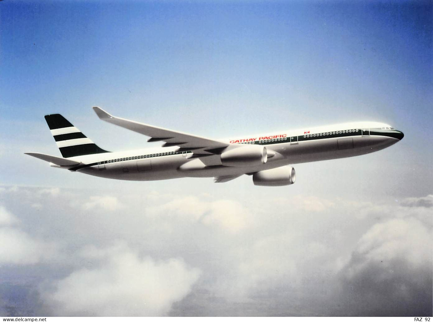 Airbus A330 In Cathay Pacific Colours - 180 X 130 Mm. - Photo Presse Originale - Aviation