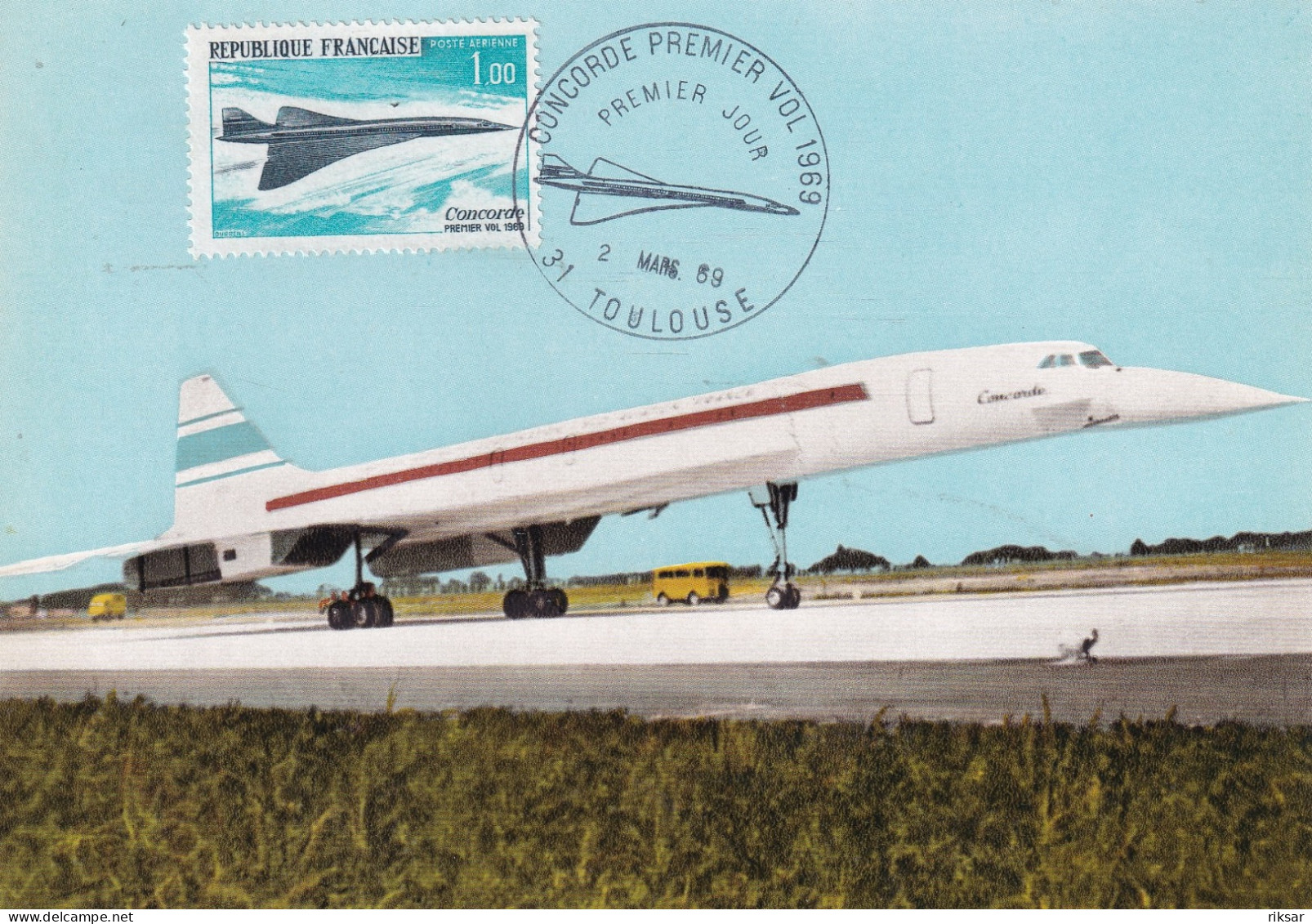 AVIATION(CARTE MAXIMUM) CONCORDE - 1946-....: Moderne