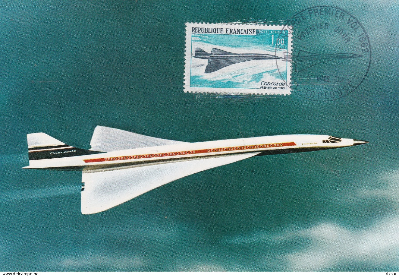 AVIATION(CARTE MAXIMUM) CONCORDE - 1946-....: Era Moderna