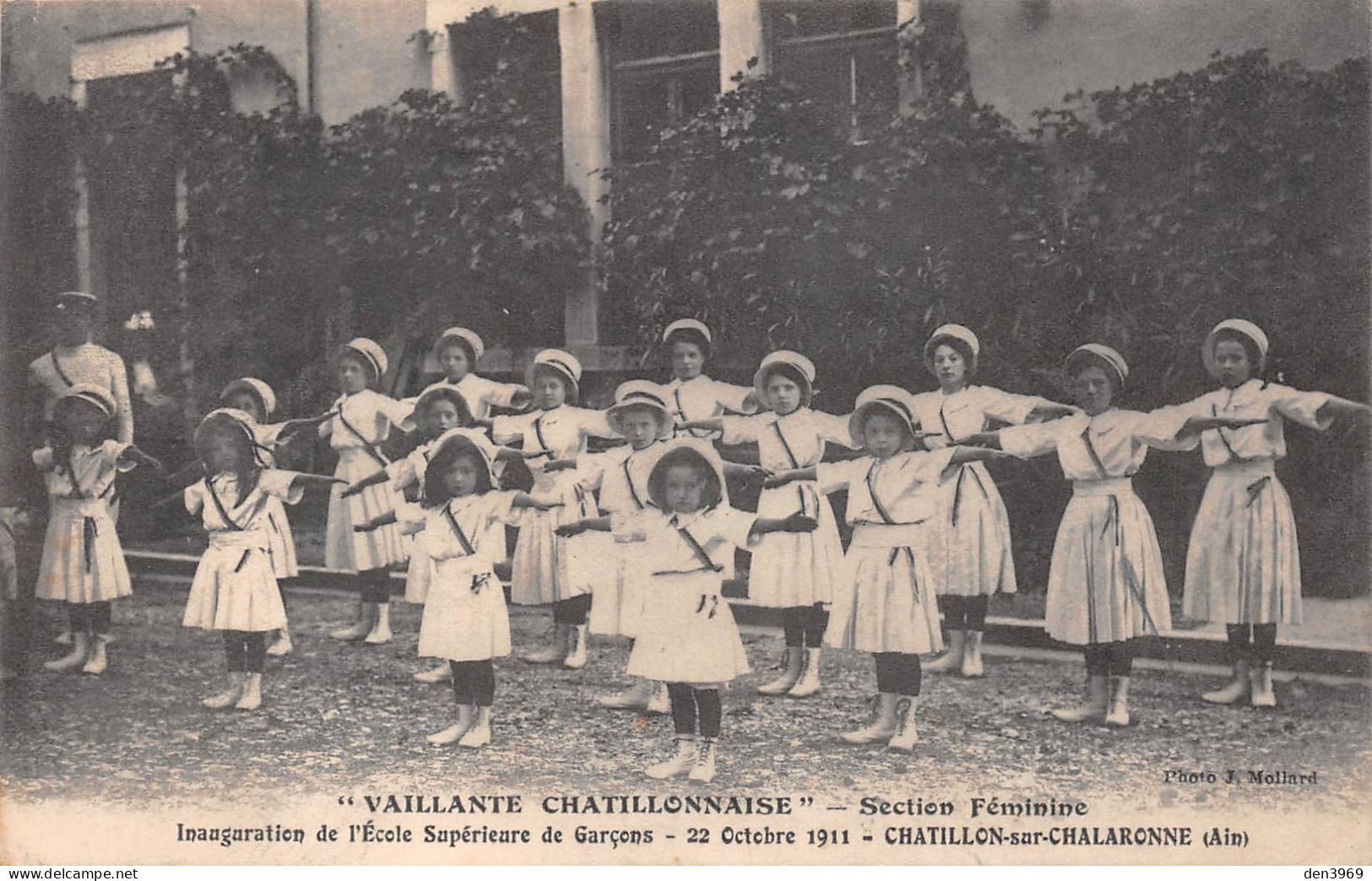 CHATILLON-sur-CHALARONNE (Ain) - Vaillante Chatillonnaise - Section Féminine - Inauguration - Ecrit 1911 (2 Scans) - Châtillon-sur-Chalaronne