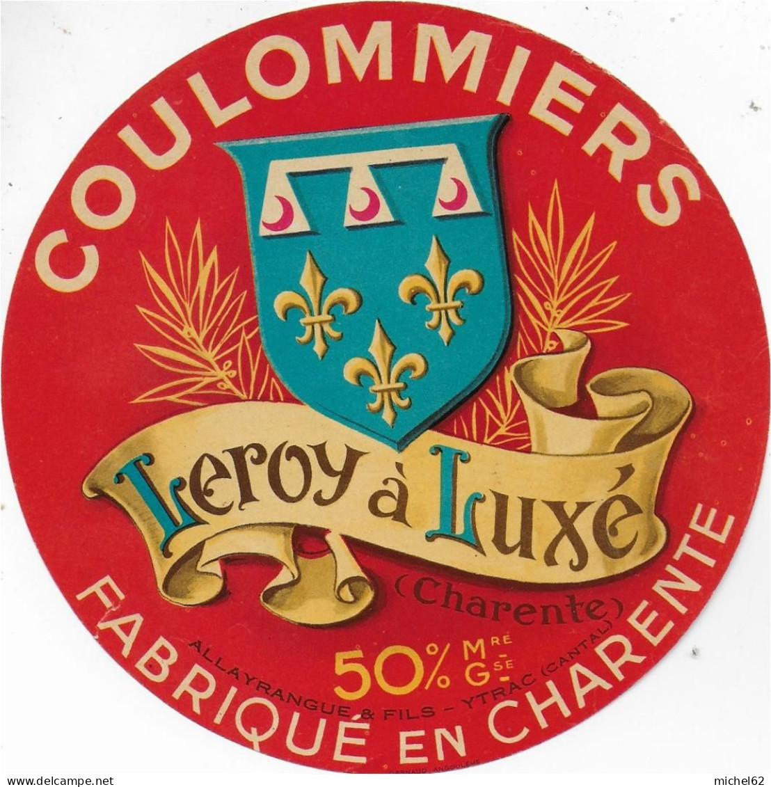 ETIQUETTE  DE  FROMAGE  NEUVE  COULOMMIERS PETIT ST MARTIN TROIS ECUS PAIN JESSON MARNE - Kaas