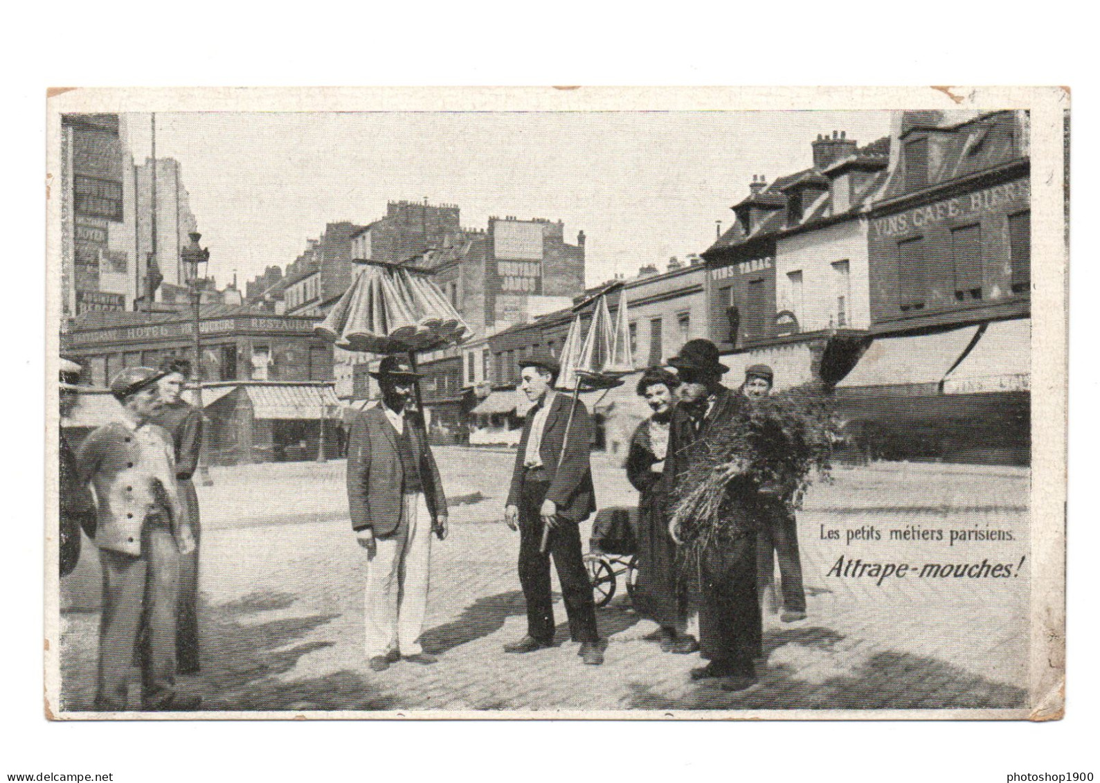 CPA   Vieux Métier . Attrape-mouches - Street Merchants