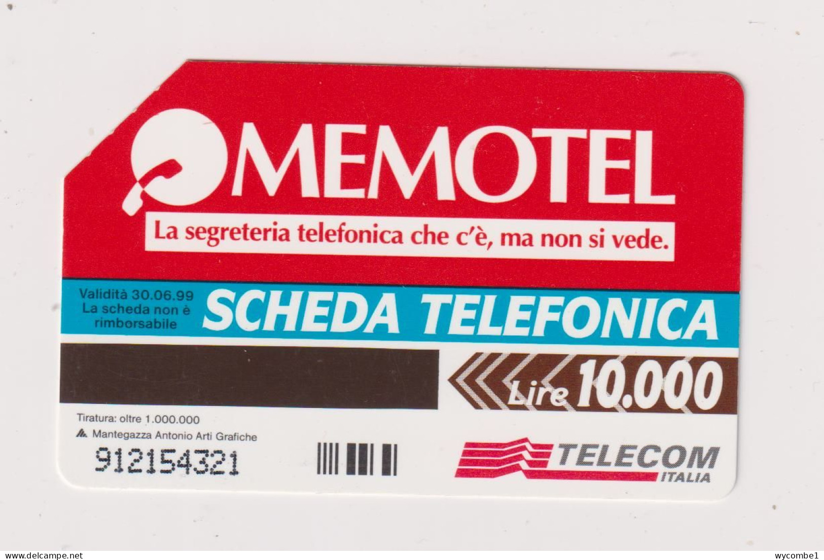 ITALY -  Memotel Urmet  Phonecard - Openbaar Gewoon