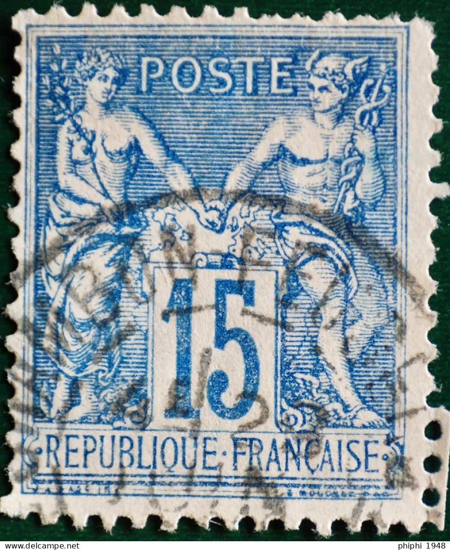 -Sage N°101  Type Ll Ob: LE CHAMBON-FEUGEROLLES ( 84 ) - 1876-1898 Sage (Type II)