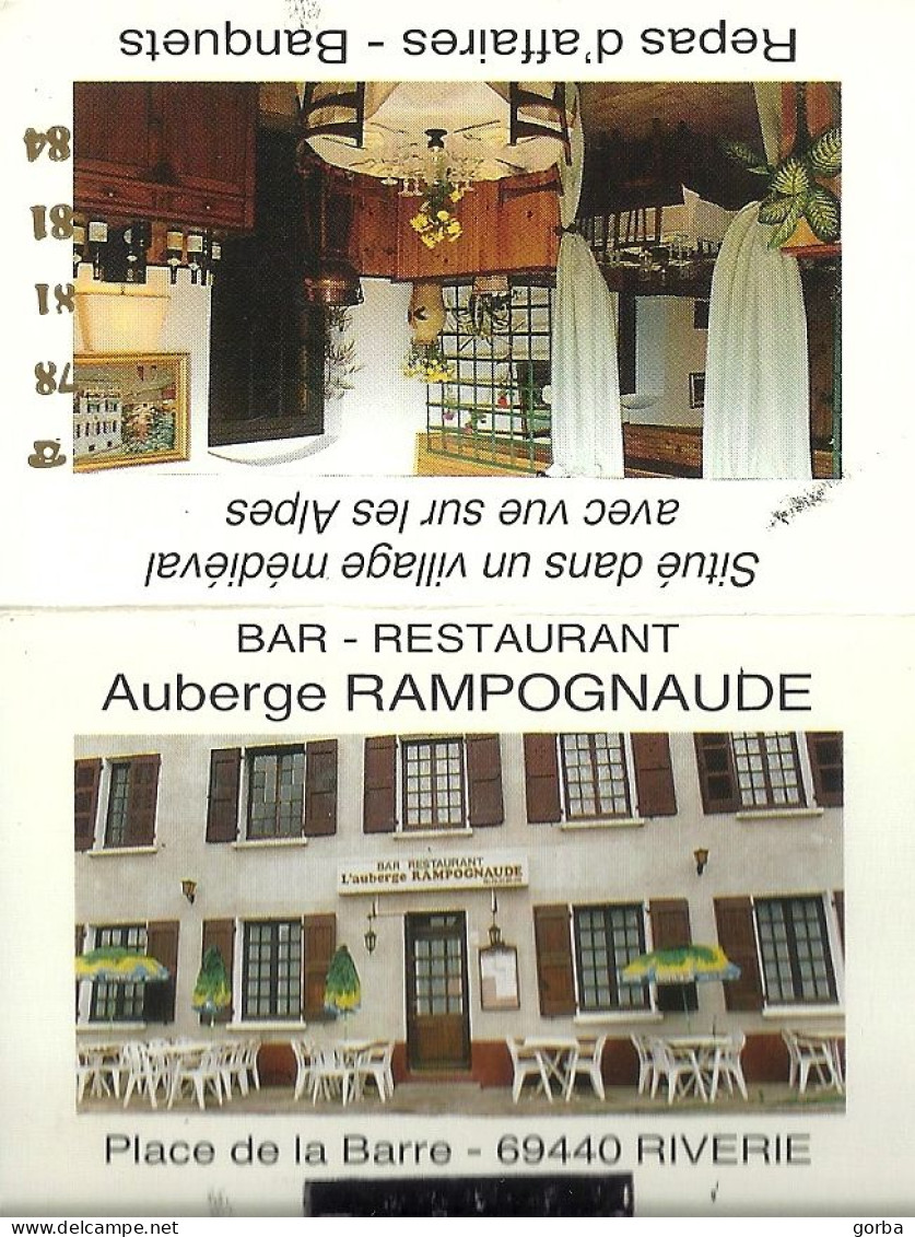 *Carte Visite Bar Restaurant - Auberge Rampognaude à Riverie (69) - Cartoncini Da Visita