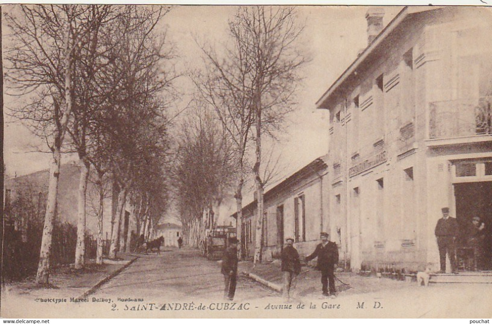 CE 26 -(33) SAINT ANDRE DE CUBZAC -  AVENUE DE LA GARE  -   VILLAGEOIS - RESTAURANT DE LA GARE -  2 SCANS - Other & Unclassified