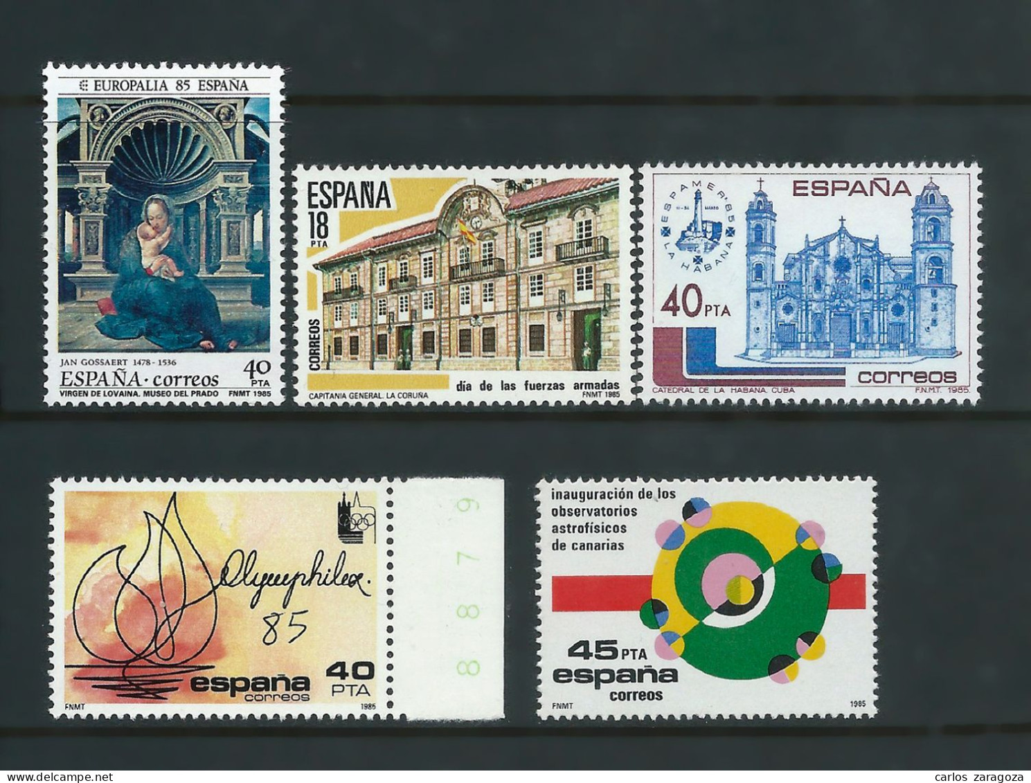 1985 ESPAÑA — SERIES COMPLETAS ** Edi 2779,2781,2782,2790,2802 ** YT 2398,2400,2401,2408,2424 - Unused Stamps