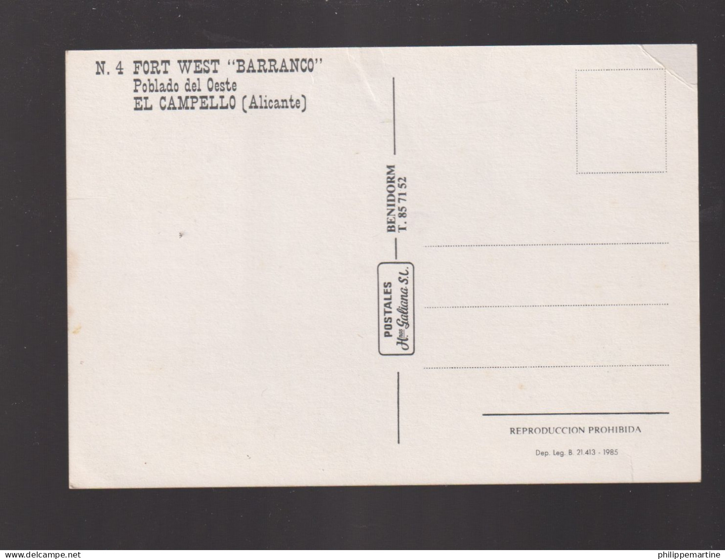 Fort West "Barranco" - Poblado Del Oeste - El Campello (Alicante) - Lot De 2 Cartes (chevaux) - Other & Unclassified