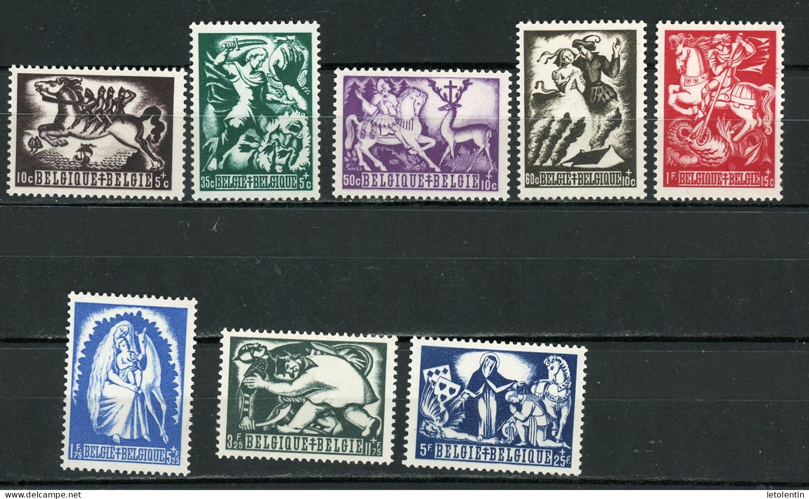 BELGIQUE -  POUR OEUVRES ANTITUBERCULEUX - N° Yvert 653/660 ** - Unused Stamps