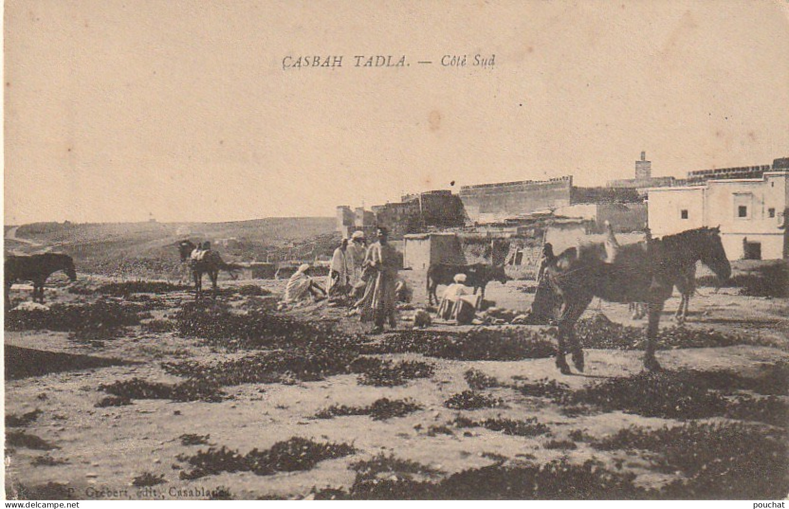 CE10 - CASBAH  TADLA ( MAROC ) -  COTE SUD - ANIMATION - 2 SCANS - Andere & Zonder Classificatie