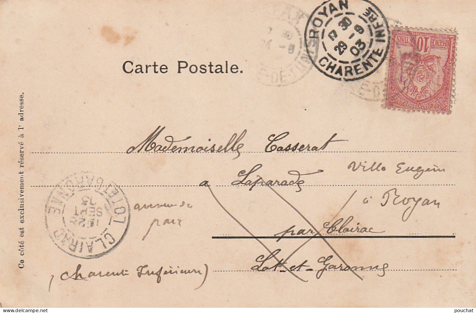 CE12 - SFAX  ( TUNISIE ) -  LES REMPARTS , MINARET  -  CARTE MULTIVUES  -  CORRESPONDANCE 1903 -  2 SCANS - Tunisie