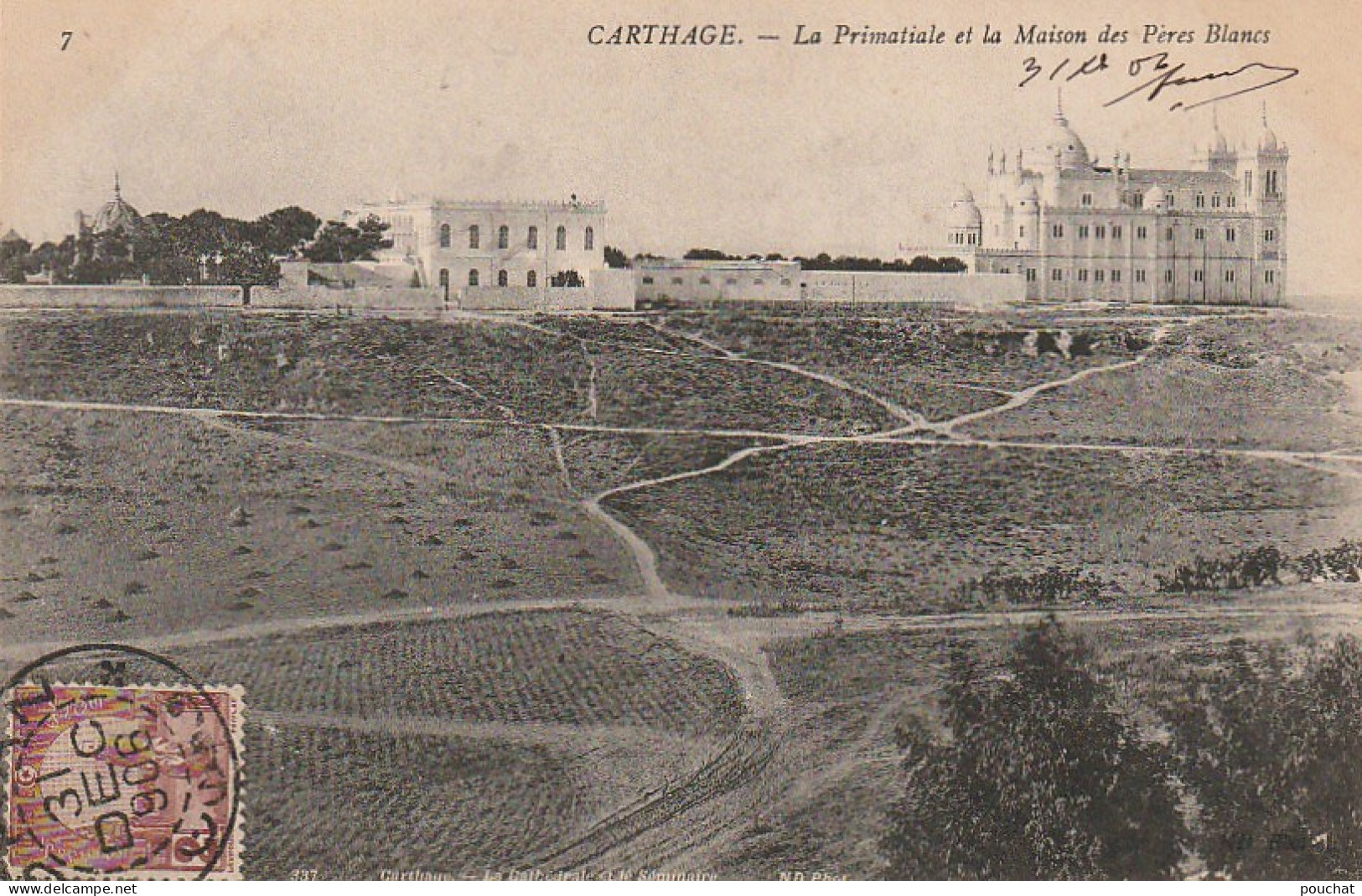 CE12 -  CARTHAGE ( TUNISIE )  - LA PRIMATIALE ET LA MAISON DES PERES BLANCS   -  2 SCANS - Tunesien