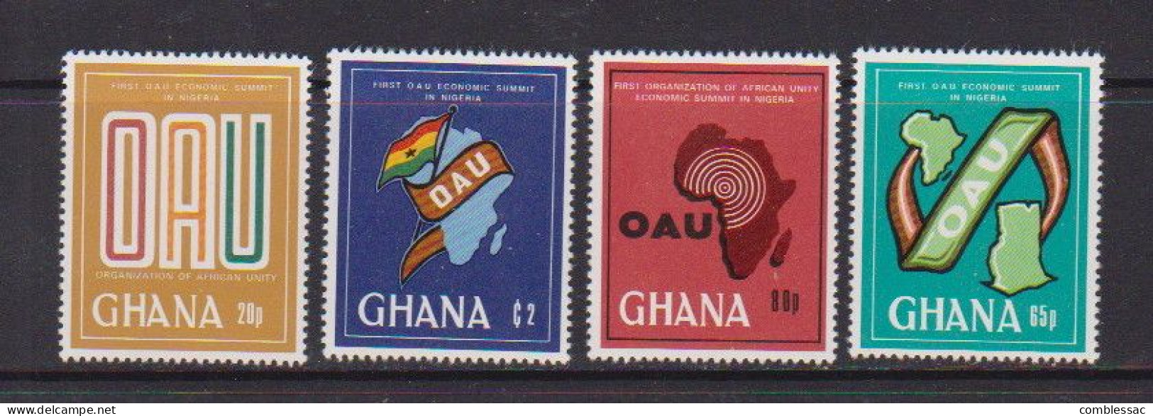 GHANA    1980      1st  African  Unity  Conference    Set  Of  4    MNH - Ghana (1957-...)