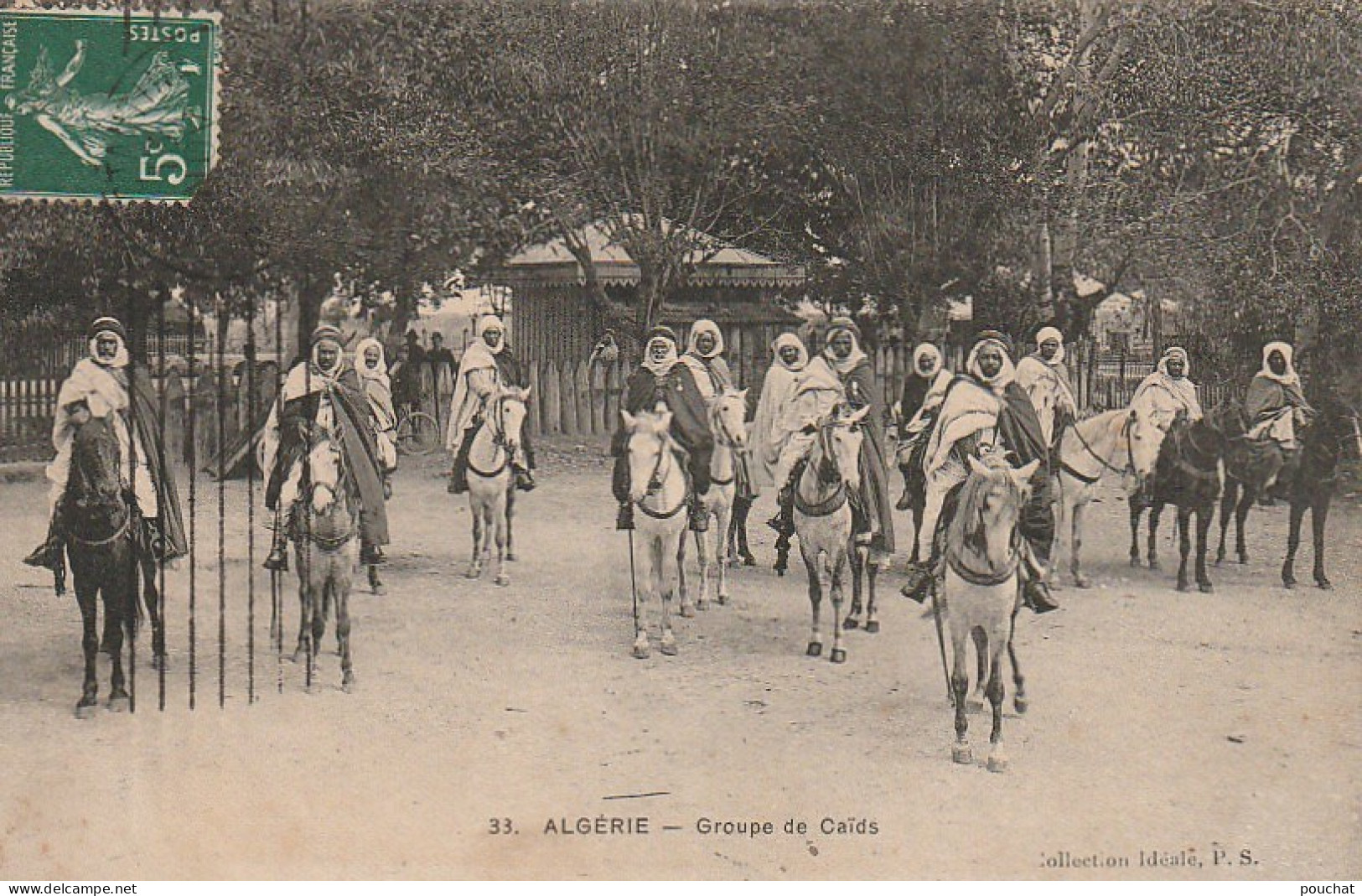 CE1 - ALGERIE -  GROUPE DE CAIDS  -  2 SCANS - Scènes & Types