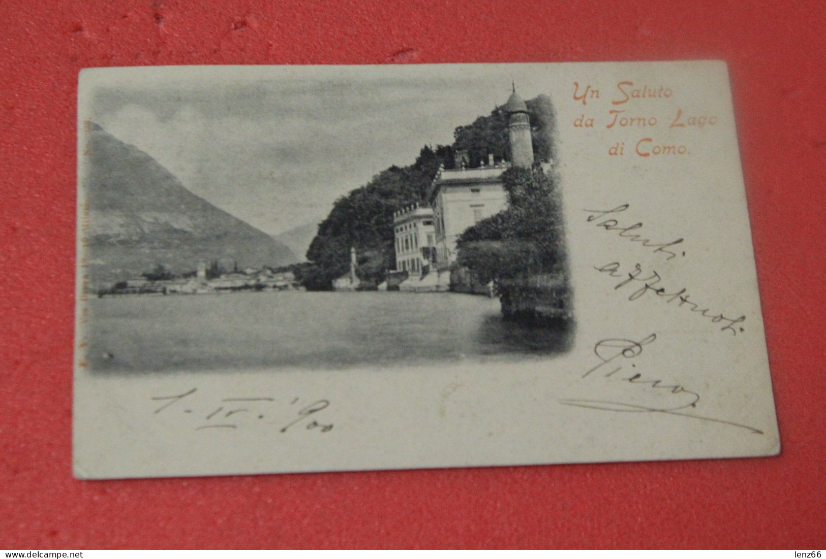 Lago Di Como Torno Saluti 1900 - Como