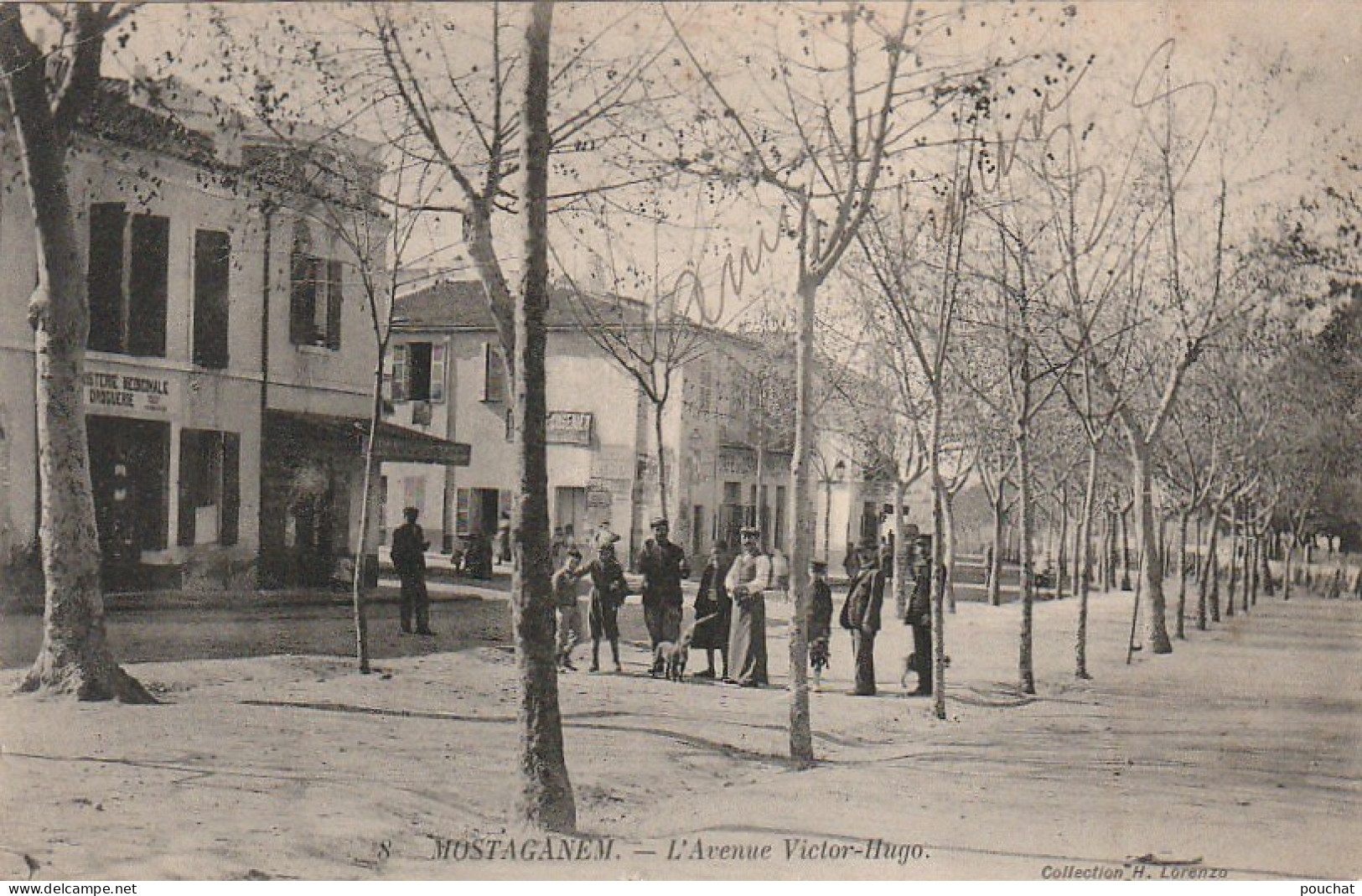 CE1 - MOSTAGANEM ( ALGERIE ) -  L ' AVENUE VICTOR HUGO - ANIMATION  -  3 SCANS - Mostaganem