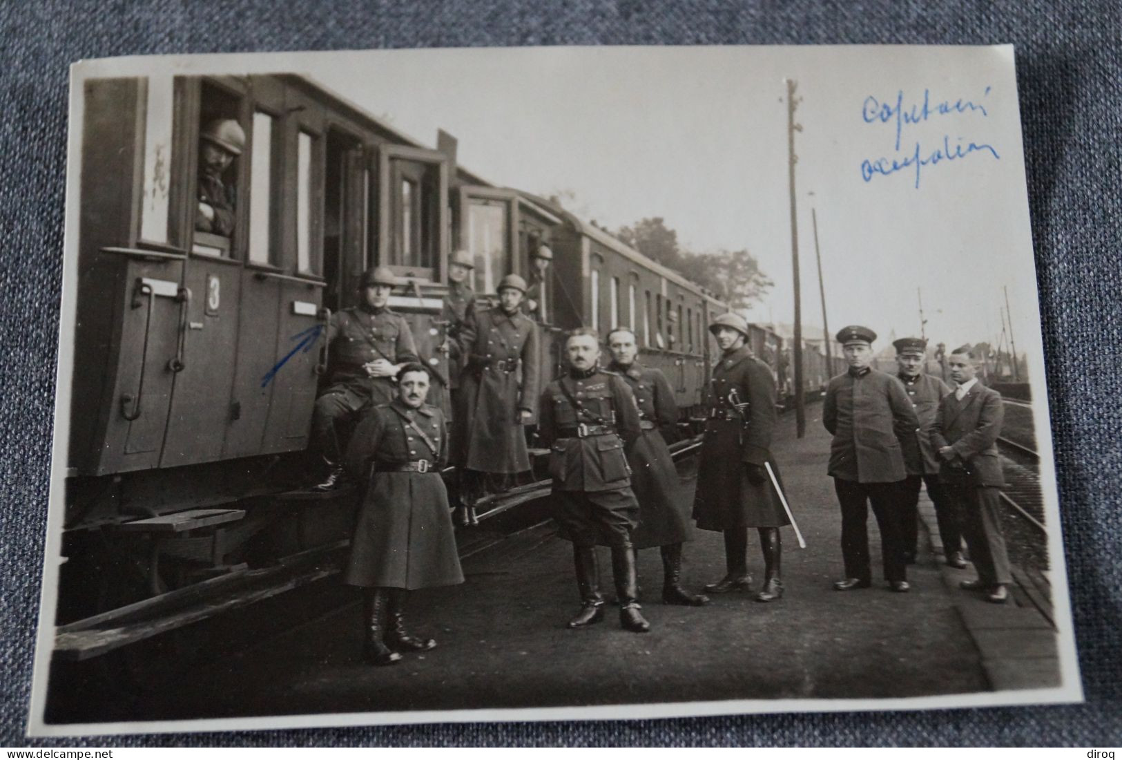 Photo Militaire Sous L'occupation Allemande,11,5 Cm. Sur 8,5 Cm. - War, Military