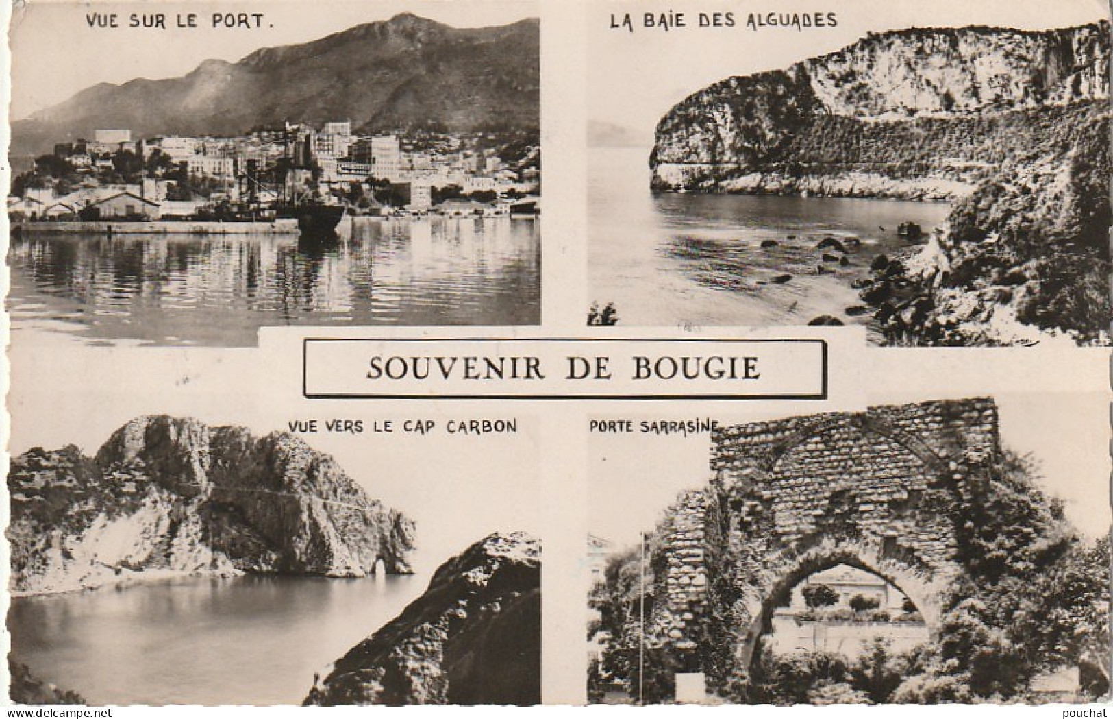 CE2 - SOUVENIR DE BOUGIE  - MULTIVUES : LE PORT , LA BAIE DES ALGUADES , PORTE SARRASINE -  2 SCANS - Bejaia (Bougie)