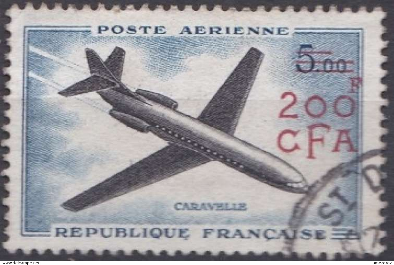 Réunion 1961 Poste Aérienne - Timbres De France Surtaxé (H35) - Gebraucht