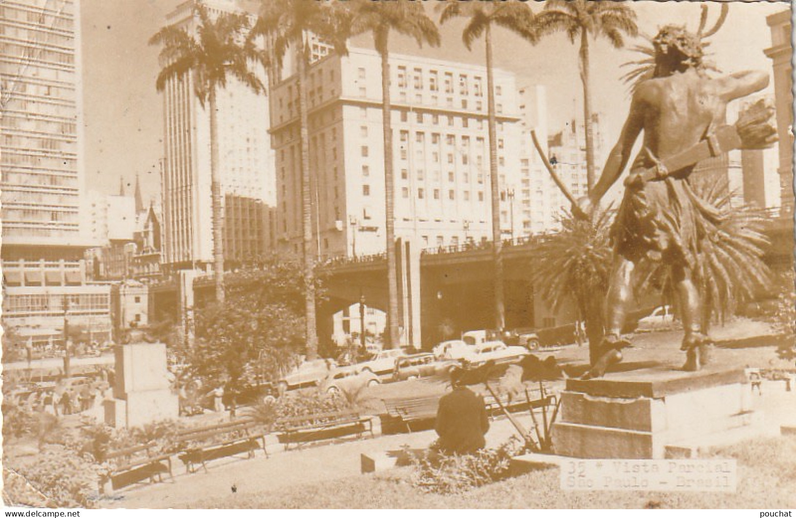 CE5 - SAO PAULO ( BRASIL - BRESIL ) -  VISTA PARCIAL  -  STATUE  -  2 SCANS - São Paulo