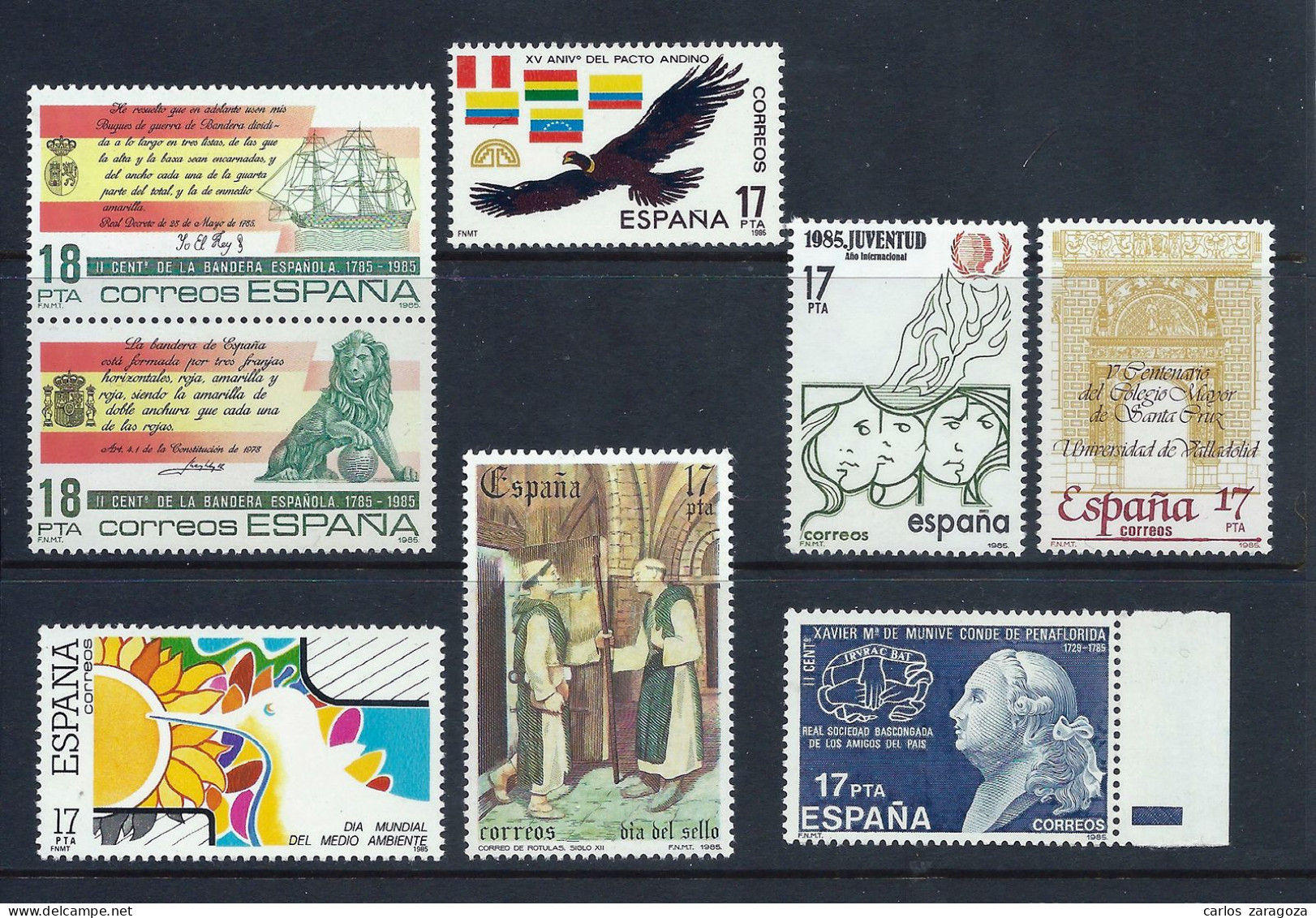 1985 ESPAÑA — SERIES COMPLETAS ** Edi 2778,2780,2787,2791/2793,2810,2824 - YT 2397,2399,2403,2410A,2411,2430,2443 - Ongebruikt