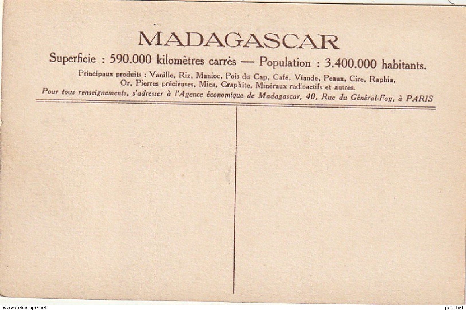 CE6 -  VILLAGE MERINA( MADAGASCAR )  -   2 SCANS - Madagaskar