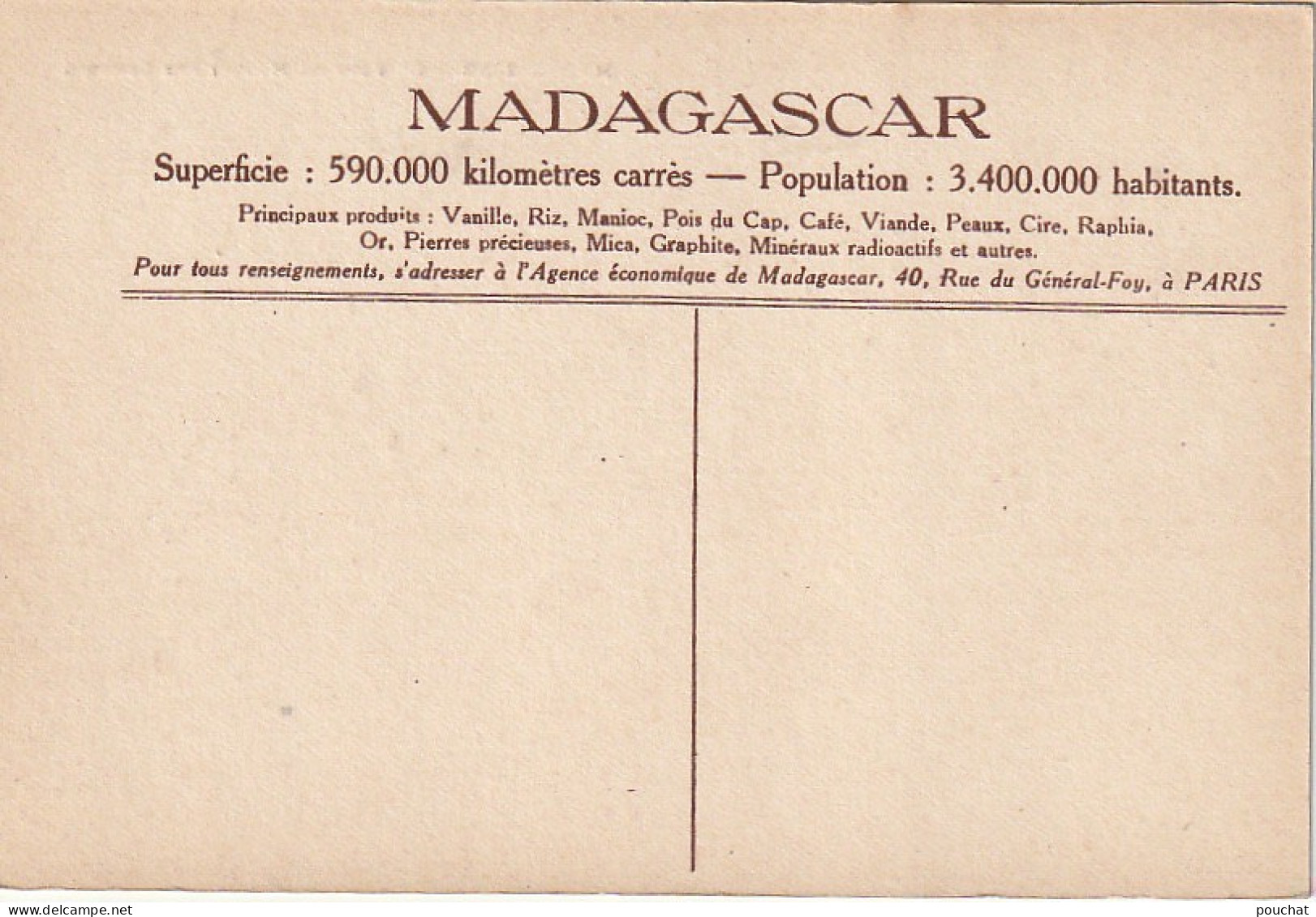 CE6 - MADAGASCAR  - LE PORT DE MORONI AUX COMORES  -  2 SCANS - Comoren