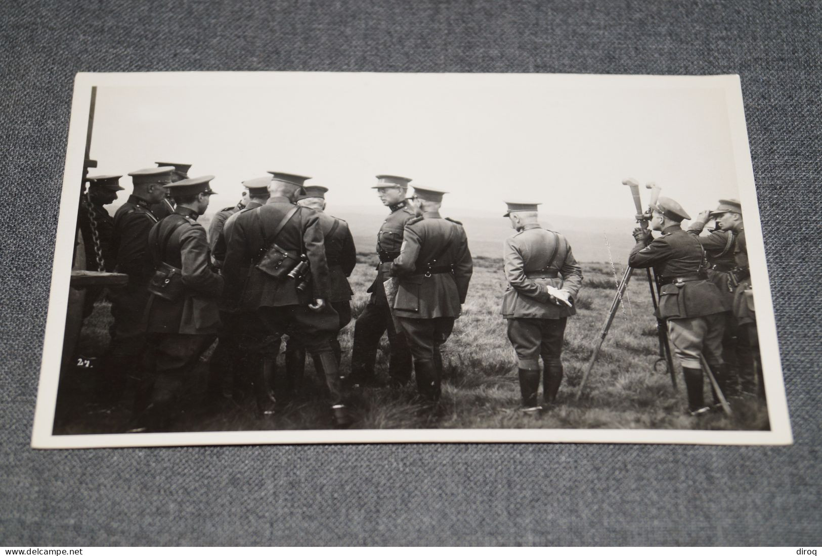 Belle Carte Photo Originale,Guerre 14-18,Elsenborn,le Roi, 14 Cm. Sur 9 Cm - Guerre, Militaire