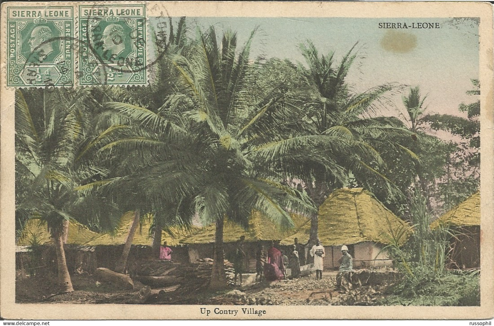 SIERRA LEONE - UP COUNTRY VILLAGE - 1910 - Africa