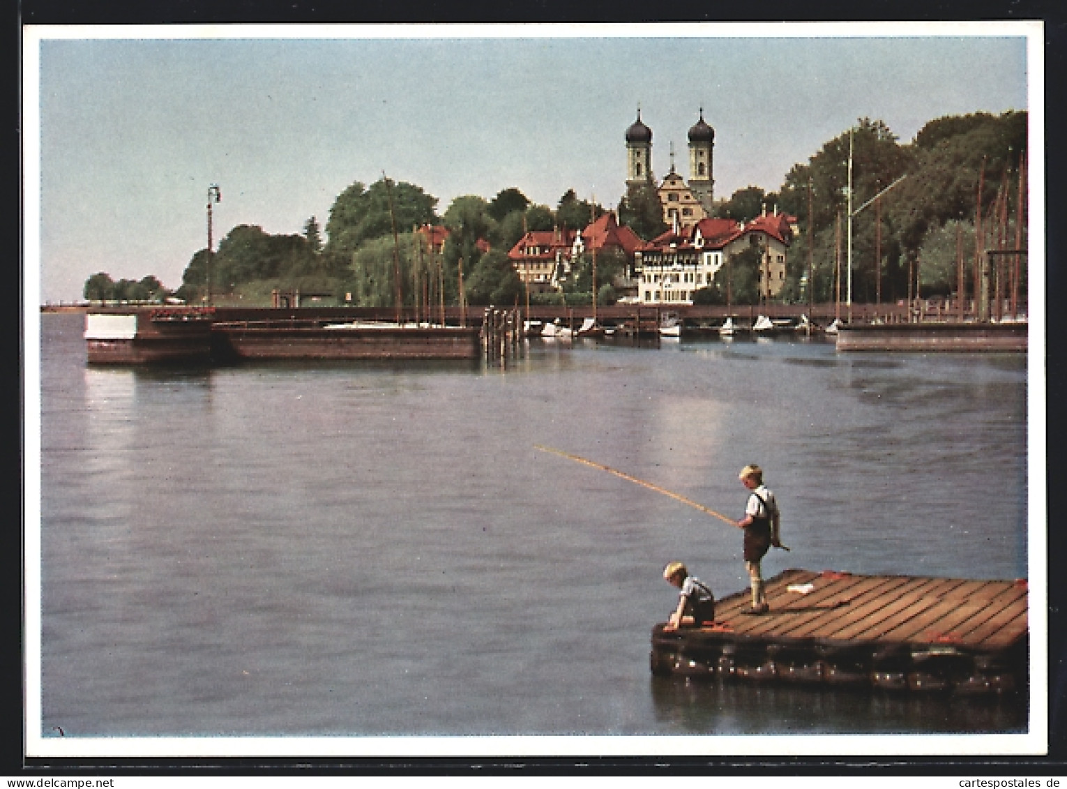 AK Friedrichshafen, Schloss Friedrichshafen Mit Yacht-Hafen  - Friedrichshafen