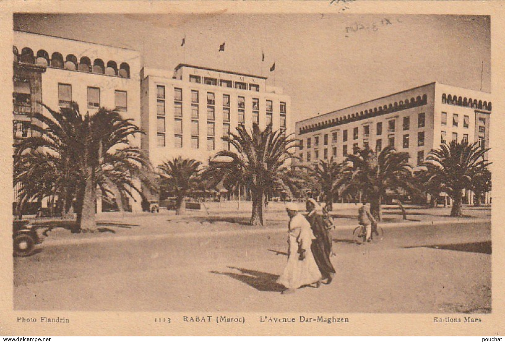 CE8  - RABAT ( MAROC ) - L ' AVENUE DAR MAGHZEN   -  2 SCANS - Rabat