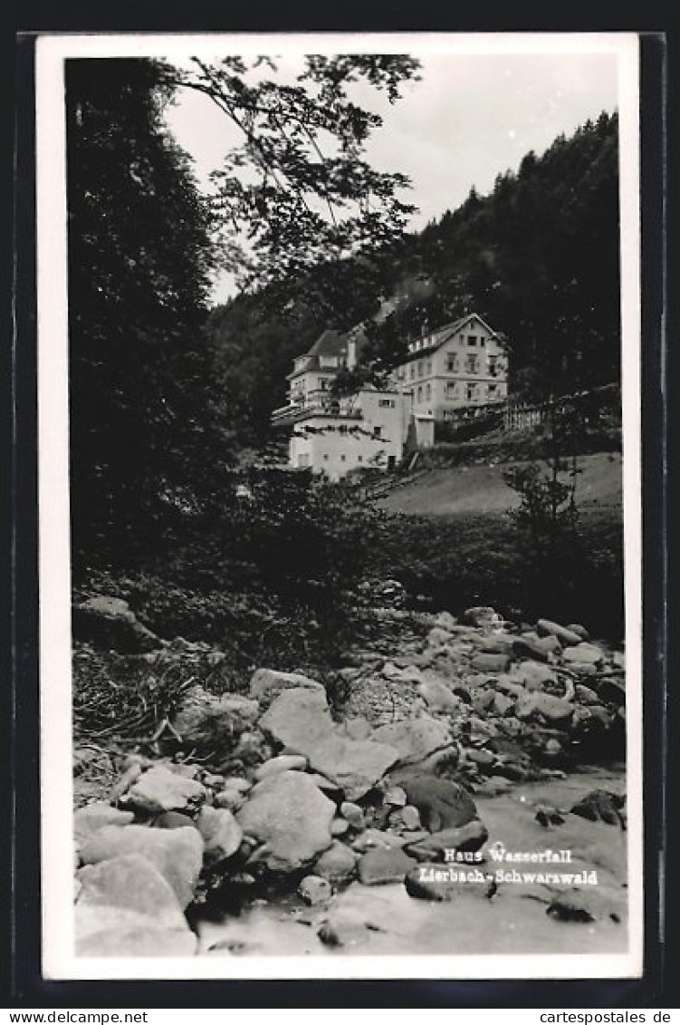 AK Lierbach /Schwarzwald, Hotel Haus Wasserfall  - Otros & Sin Clasificación