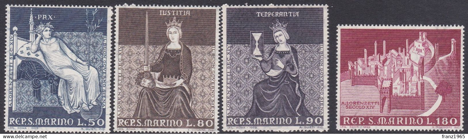 Frescoes - 1969 - Unused Stamps