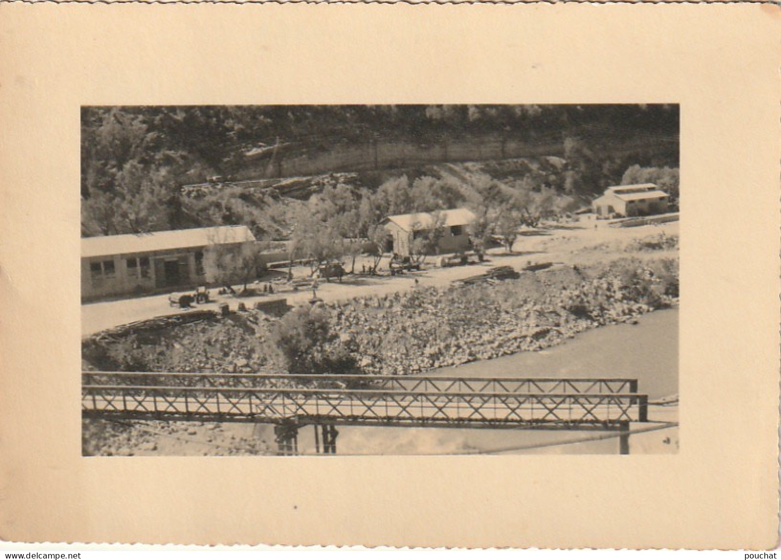 CE8 - AIT OUARDA ( MAROC ) - CHANTIER BARRAGE ? - ANIMATION - CARTE PHOTO ( 3/4/1950 ) -   2 SCANS - Autres & Non Classés