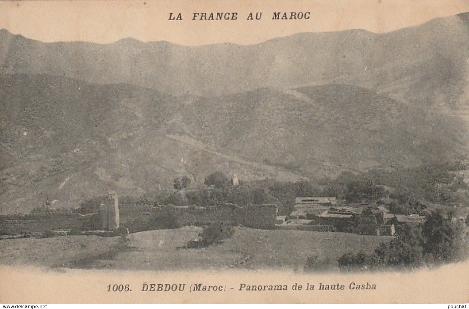 CE8  - DEBDOU ( MAROC ) -  PANORAMA DE LA HAUTE CASBA  -  2 SCANS - Autres & Non Classés