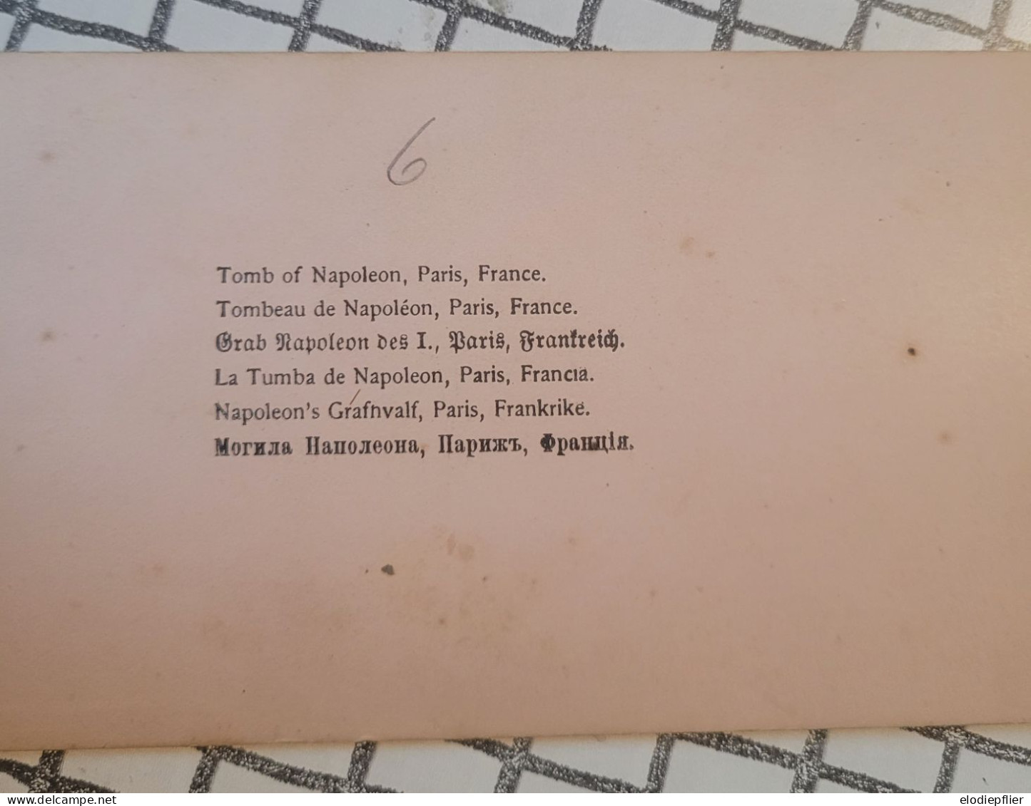 Tombeau De Napoléon, Paris, France. Underwood Stéréo - Visores Estereoscópicos