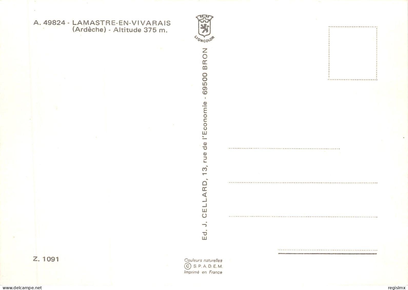 07-LAMASTRE-N°539-A/0395 - Lamastre