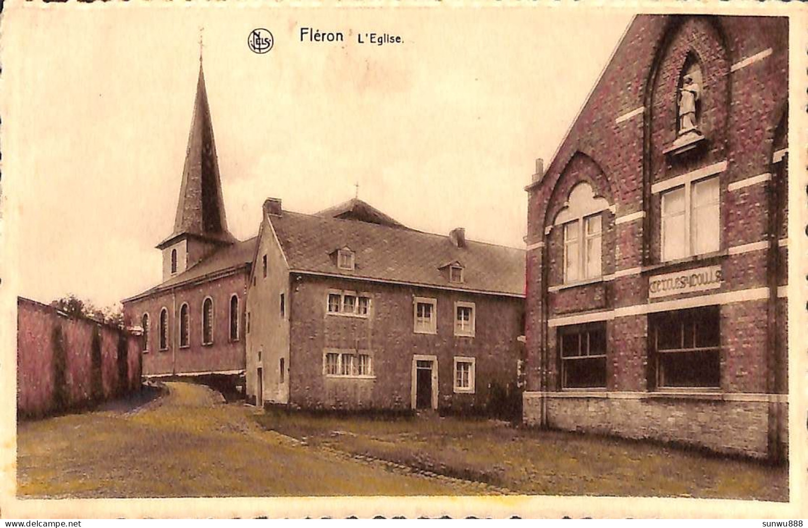 Fléron - L'Eglise (colorisée Nels) - Fléron