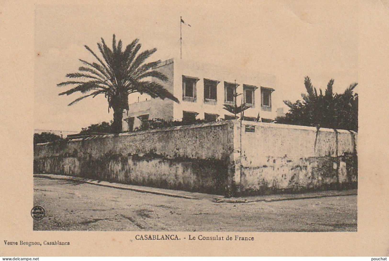 CE9  - CASABLANCA ( MAROC ) -  LE CONSULAT DE FRANCE  - 2 SCANS - Casablanca